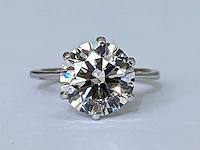 18 krt. wit gouden ring met diamant 3,02 crt - afbeelding 7 van  7