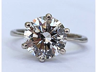 18 krt wit gouden ring met diamant 3.02crt