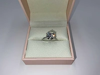 18 krt. wit gouden ring met diamant 4,00 crt. - afbeelding 4 van  12