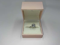 18 krt. wit gouden ring met diamant 4,00 crt. - afbeelding 8 van  12