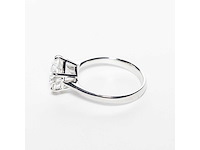 18 krt. wit gouden ring met diamant 4,02 crt. - afbeelding 16 van  18