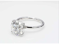 18 krt. wit gouden ring met diamant 4,03 crt - afbeelding 1 van  7