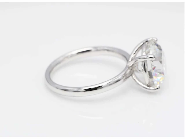 18 krt. wit gouden ring met diamant 4,03 crt - afbeelding 3 van  7