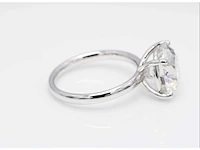 18 krt. wit gouden ring met diamant 4,03 crt - afbeelding 3 van  7