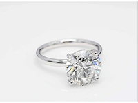 18 krt. wit gouden ring met diamant 4,03 crt - afbeelding 4 van  7