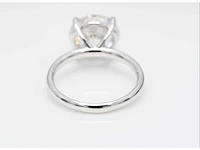 18 krt. wit gouden ring met diamant 4,03 crt - afbeelding 6 van  7