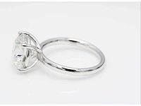 18 krt. wit gouden ring met diamant 4,03 crt - afbeelding 7 van  7