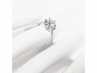 18 krt. wit gouden ring met diamant 4,04 crt. - afbeelding 6 van  21