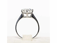 18 krt. wit gouden ring met diamant 4,04 crt. - afbeelding 9 van  21