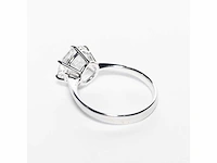 18 krt. wit gouden ring met diamant 4,04 crt. - afbeelding 10 van  21