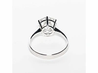 18 krt. wit gouden ring met diamant 4,04 crt. - afbeelding 18 van  21