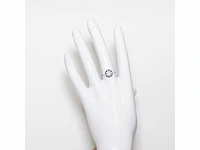 18 krt. wit gouden ring met diamant 4,04 crt. - afbeelding 8 van  21