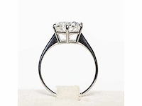 18 krt. wit gouden ring met diamant 4,04 crt. - afbeelding 9 van  21