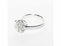 18 krt. wit gouden ring met diamant 4,04 crt. - afbeelding 13 van  21