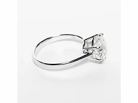 18 krt. wit gouden ring met diamant 4,04 crt. - afbeelding 14 van  21