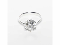 18 krt. wit gouden ring met diamant 4,04 crt. - afbeelding 12 van  21