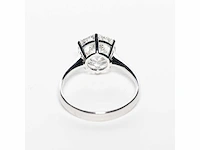 18 krt. wit gouden ring met diamant 4,04 crt. - afbeelding 19 van  21