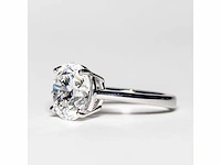 18 krt wit gouden ring met diamant 5,01 crt - afbeelding 5 van  9
