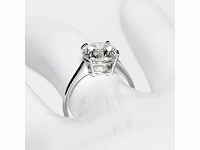 18 krt wit gouden ring met diamant 5,01 crt - afbeelding 6 van  9