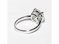 18 krt wit gouden ring met diamant 5,01 crt - afbeelding 9 van  9