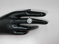 18 krt. wit gouden ring met diamant 5,05 crt. - afbeelding 1 van  19