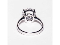 18 krt. wit gouden ring met diamant 5,05 crt. - afbeelding 2 van  19