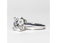18 krt. wit gouden ring met diamant 5,05 crt. - afbeelding 5 van  19