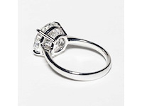 18 krt. wit gouden ring met diamant 5,05 crt. - afbeelding 6 van  19