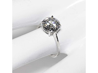 18 krt. wit gouden ring met diamant 5,05 crt. - afbeelding 9 van  19