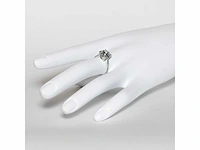 18 krt. wit gouden ring met diamant 5,05 crt. - afbeelding 3 van  18
