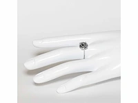 18 krt. wit gouden ring met diamant 5,05 crt. - afbeelding 7 van  18