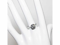 18 krt. wit gouden ring met diamant 5,05 crt. - afbeelding 10 van  18