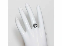 18 krt. wit gouden ring met diamant 5,05 crt. - afbeelding 14 van  18
