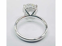 18 krt wit gouden ring met diamant 7,01 crt - afbeelding 4 van  5