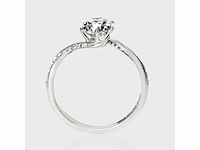 18 krt wit gouden ring met natuurlijke diamant 1,21 crt - afbeelding 6 van  6