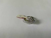 18 krt witgoud ring - afbeelding 2 van  5