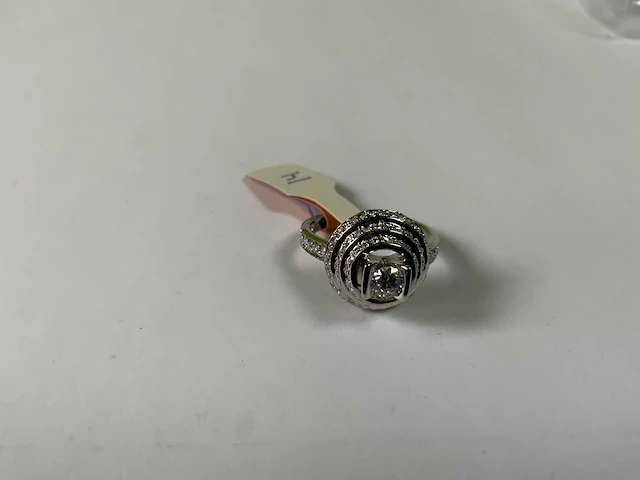 18 krt witgoud ring - afbeelding 4 van  5