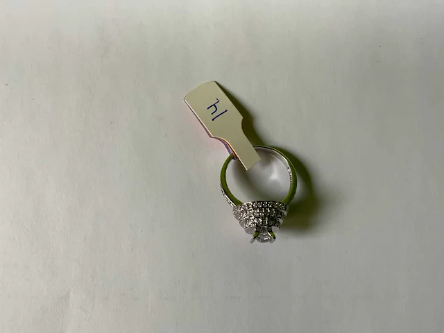 18 krt witgoud ring - afbeelding 5 van  5