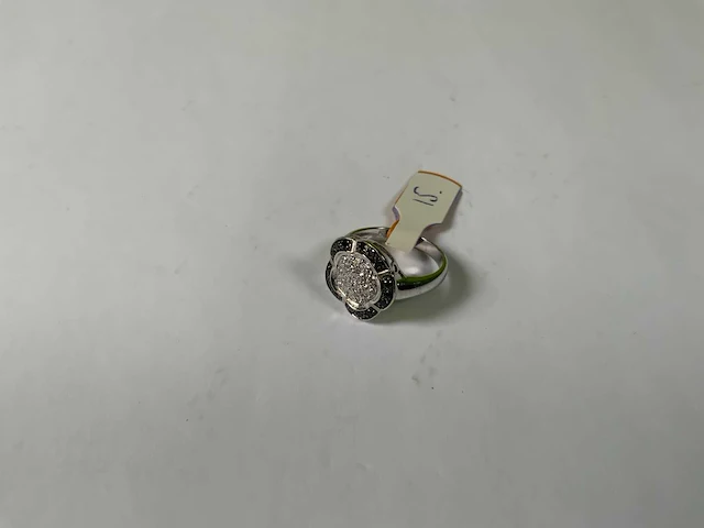 18 krt witgoud ring - afbeelding 1 van  5