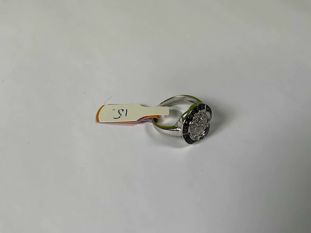 18 krt witgoud ring - afbeelding 2 van  5