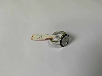 18 krt witgoud ring - afbeelding 2 van  5