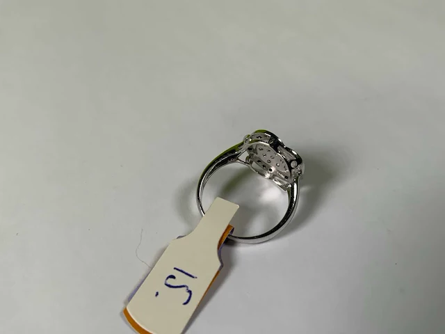 18 krt witgoud ring - afbeelding 3 van  5