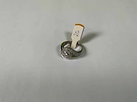 18 krt witgoud ring - afbeelding 1 van  5