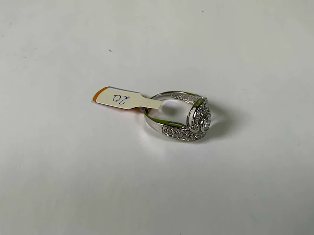 18 krt witgoud ring - afbeelding 2 van  5