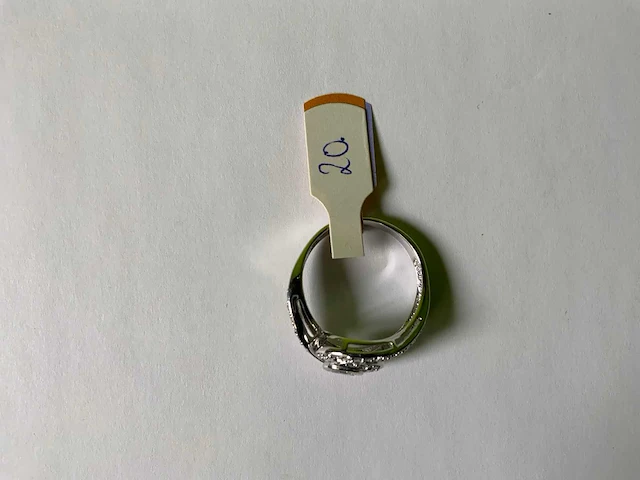 18 krt witgoud ring - afbeelding 4 van  5
