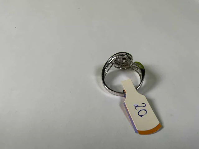18 krt witgoud ring - afbeelding 5 van  5