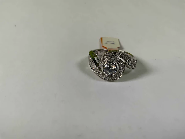 18 krt witgoud ring - afbeelding 3 van  5
