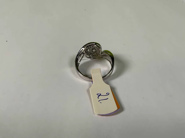 18 krt witgoud ring - afbeelding 5 van  5