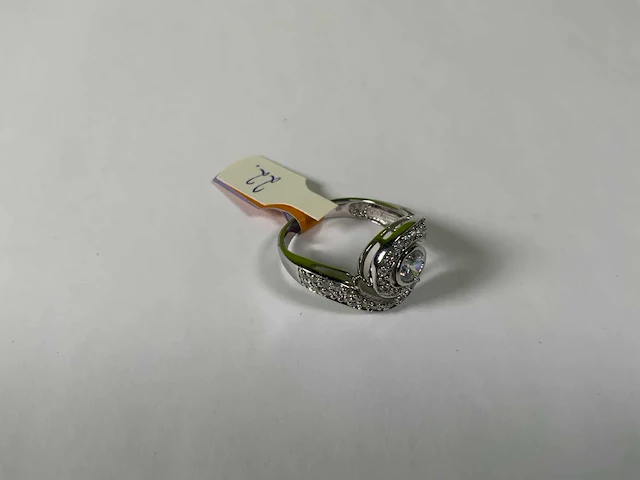 18 krt witgoud ring - afbeelding 2 van  4