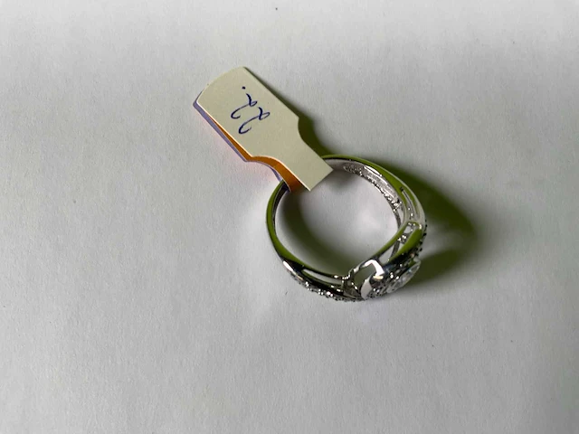 18 krt witgoud ring - afbeelding 3 van  4